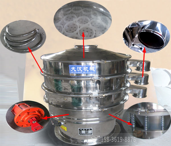 花生粉振動篩結構 花生粉振動篩結構